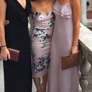 Tea length ASOS bodycon Scuba cocktail dress